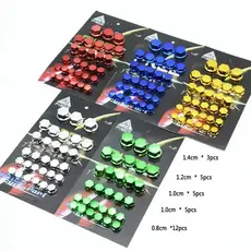 30 pcs Metal Chapeamento Motocicleta Modificação Parafuso Cobre Para Carro Elétrico Motor Scooters Colorido Nut Capa Ace