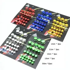 30 Peças Parafusos de Cobre Modificados para Motocicleta em Metal Chapeamento para Acessórios de Capa de Porca Colorida