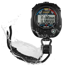 Cronômetro Digital Profissional Esportivo 1/100s Alarme Hora Data Bússola Portátil Display OI5749