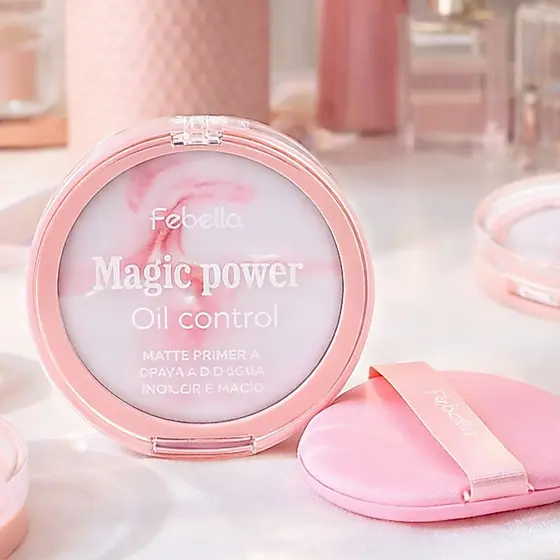 Primer Facial Febella Magic Power Oil Control Controle de Oleosidade Efeito Matte Pele Lisa e Perfeita