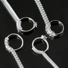 Conjunto de Ajustadores de Tamanho de Anel Invisíveis - 4 Tamanhos Apertador Espiral de Silicone