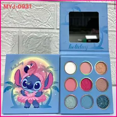 Paleta de Sombras Infantil 9 Cores Com Espelho My Life -  Personagens e Unicórnios - Lindíssima