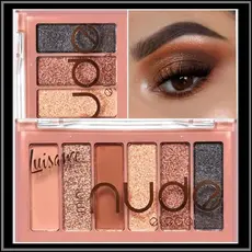 Paleta Luisance Mini Nude Elegance ou Essence – Estojo com 6 Sombras Foscas e Cintilantes