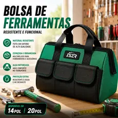 Bolsa de Ferramentas Profissional 14/20 Polegadas Multiuso Caixa de Ferramentas Maleta Organizadora Tecido Resiste