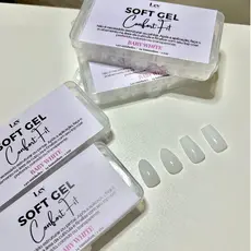 Unhas Soft Gel 140 ou 86 unhas | Esmaltável ou Natural | Formatos variados postiça realista