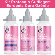Kit Cutilagem Europeia Com Ozônio Cora cutilagem sem alicate removedor hidratante e esfoliante