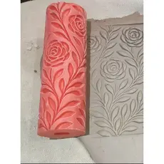 Rolo Texturizado para Gesso, Argila e Pasta Acrílica,textura decorativa 12 cm Transforme Suas Paredes com Estilos Únicos