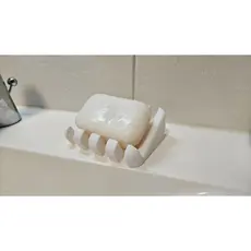 saboneteira porte sabonete uma , ranhurada que facilita a drenagem da água, preservando assim a secura do seu sabonete.