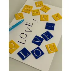 Letra Vazado Molde Pintura Pincel Tamanho Diversos.Regua / Molde Letras Vazado -Cartazes 28 Peças Marcador Letra Cursiva