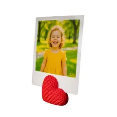 kit 10 Porta Retrato Base Suporte Apoio Para Foto Polaroide Coração Decoração Festa Cartão Menu Casamento Decoração