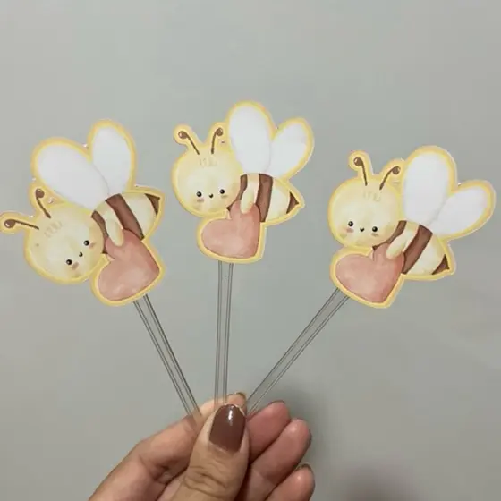Topper para Docinhos Brigadeiro Cupcake - Escolha o tema