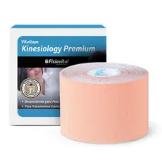 Bandagem Kinesiológica Premium Fisiovital 5 cm x 5 m Kinesio Tape — 1 Rolo
