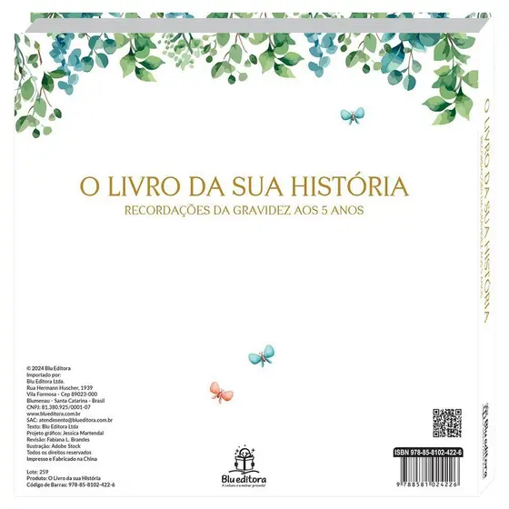 Livro de Recordações: o Livro da sua História - da Gravidez aos 5 Anos