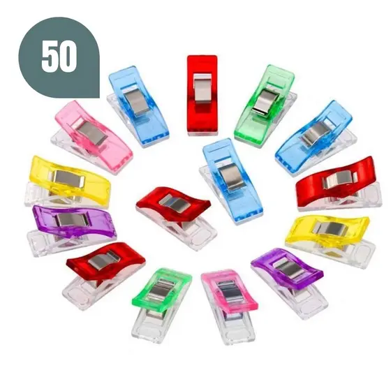 25/50/100 Clipes de Prendedor De Costura Plástico Gancho Multiuso Plástico para Patchwork Clolorido TOP