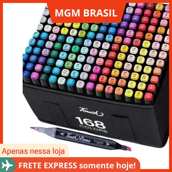 48/36/24/12 Cores Touch marker Caneta Marcadora Com Ponta Dupla