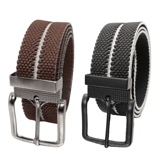 Kit 2 Cinto Masculino Elástico Premium Dupla Face Fivela Removível Confortável 2 em 1 41200K2