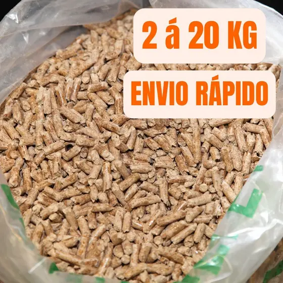 Areia Granulado Higiênico de Madeira para Pets Gatos - de 2 a 20 kg - ENVIO RÁPIDO/TIPO EXPORT/ALTA ABSORÇÃO