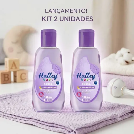Halley Baby Kit 2 Òleos Puríssimos Hora do Soninho Hipoalergênico com absorção rápida e sem parabenos