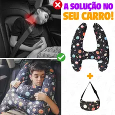 Almofada de Viagem H Para Carro Com Travesseiro Cinto De Segurança para Criança