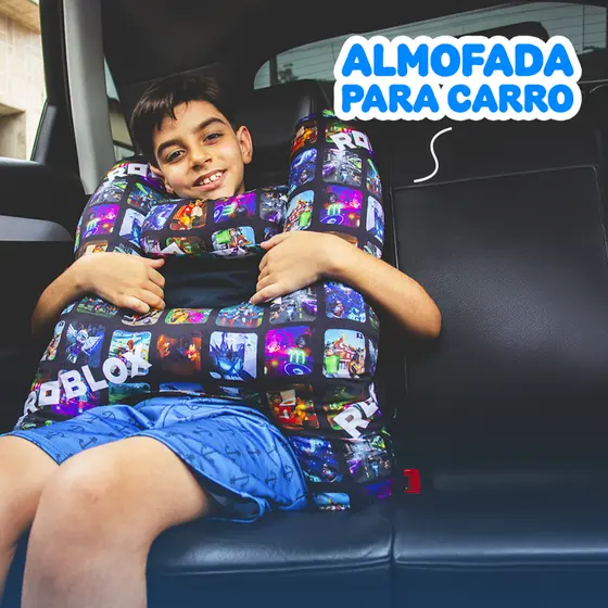 Almofada H Infantil para Viagens e Passeios Super Confortável Premium