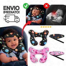 Almofada para Pescoço Bebe Conforto com Faixa Apoio de Cabeça Super Confortável