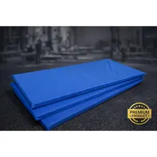 COLCHONETE AZUL ACADEMIA / YOGA / PILATES - 90x40x3cm - DUPLA COSTURA TRAVETADA