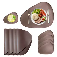 Kit Jogo Americano para Mesa Couro Porta Copos Restaurante Souplast
