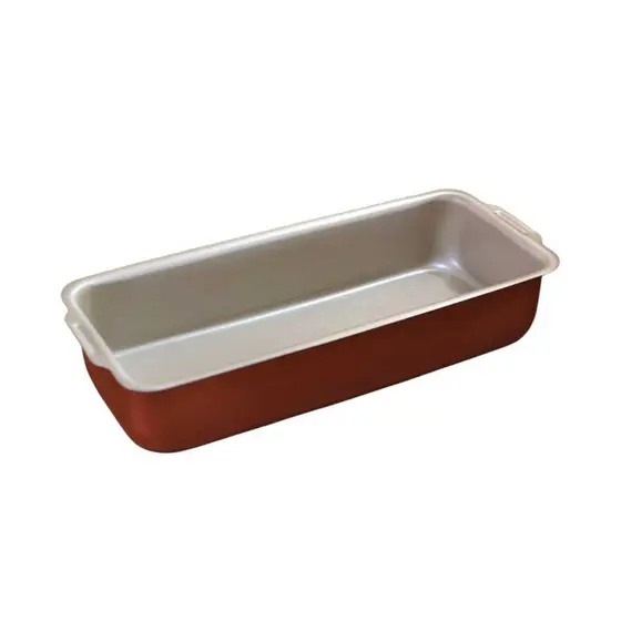 Forma para Pão Antiaderente Econômica 1,5L Cereja/Creme