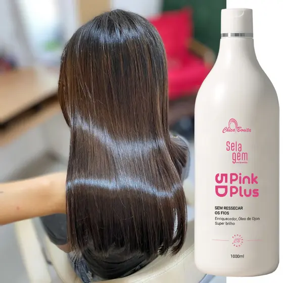 Progressiva Marroquina Pink Plus 5D - Alisamento em Um Só Passo! Cabelos Deslumbrantes
