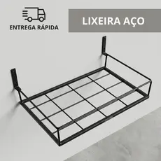 Lixeira de Parede Dobrável Para Área Interna e Externa Grande