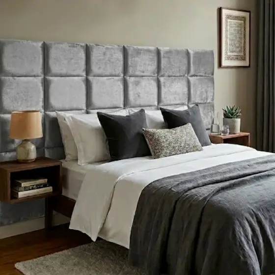 kit Ate 10 Cabeceira Cama Box Casal Queen King Solteiro Módulo 40x30 Estofado Adesivo Luxo Suede