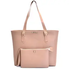 Bolsa Feminina Shopper Angike Grande Sacola de Ombro + Necessaire Feminina