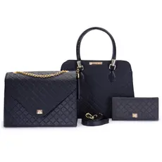 Bolsa Feminina Casual Kit 3 Peças + Bolsa Executiva Envelope + Carteira