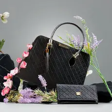 Bolsa Feminina Pasta Casual Tote Pasta De Ombro e Transversal + Carteira Feminina