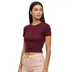 Cropped Feminino Ribana com Manga – Blusa Justa Canelada Estilosa e Confortável