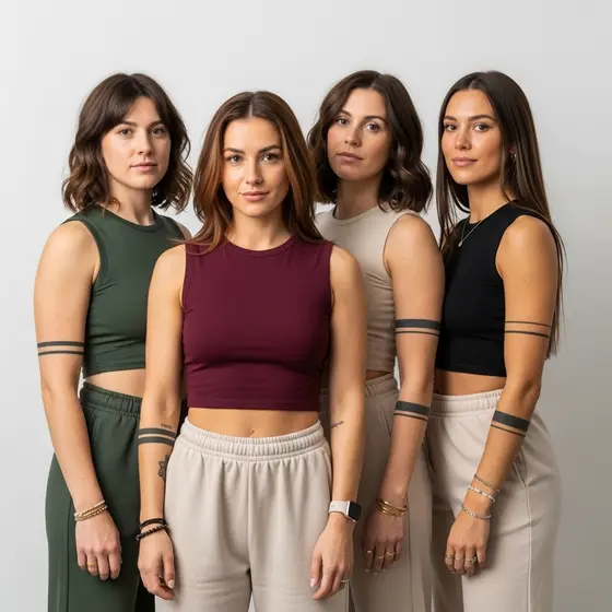 Kit 4 Cropped Feminino de Ribana – Malha Macia e Modelagem Perfeita