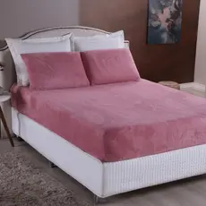 Jogo de Cama Plush 3 Peças - Solteiro / Casal Padrão / Queen / King - COM ELÁSTICO A VOLTA TODA
