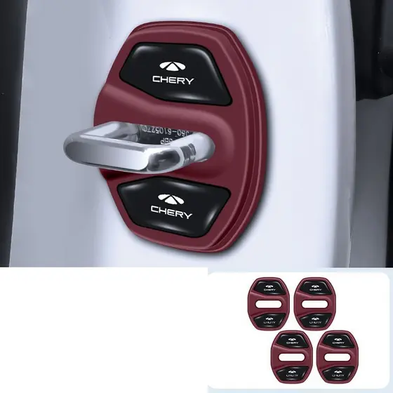 Chery Tiggo 7 Capa De Silicone Para Fechadura De Porta E Almofada De Proteção De Amortecedor-Rolha Anti-Chocalho