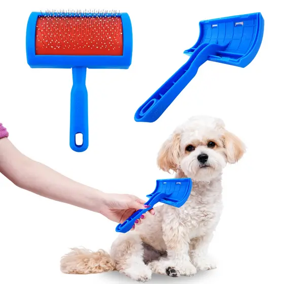 Escova Rasqueadeira Pet Removedor Tira Pelos Cães E Gatos
