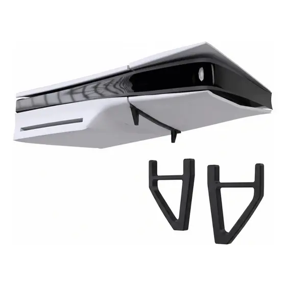 Par Suporte Pezinho Horizontal Compatível Com PS5 Slim Base De Apoio Antiderrapante Acessório Gamer Impressão 3D