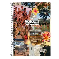 Caderno Personalizado OUTER BANKS OBX - 1, 10 e 20 matérias