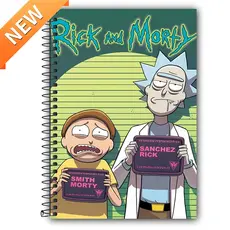 Caderno Personalizado RICK AND MORTY - 1 matéria, 10 matérias e 20 matérias
