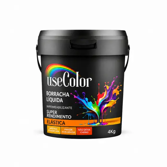 Tinta Emborrachada Borracha Líquida 4KG - PARADE - REBOCO - LAJE -  PROTEÇÃO