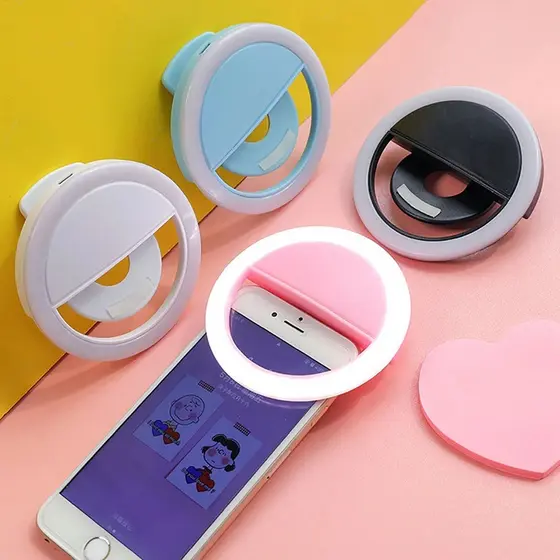 Ring Light Flash Celular Universal Clipe Anel Luz Pra Selfie