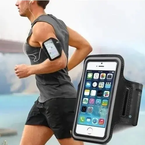 Braçadeira Porta Celular Para Corrida E Academia Universal XL até 5.5 polegadas