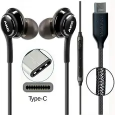 Fone De Ouvido Tipo C Com Microfone e Borrachas de Substituição S20 Plus S21 Ultra Note 20 S20 FE S22 M52