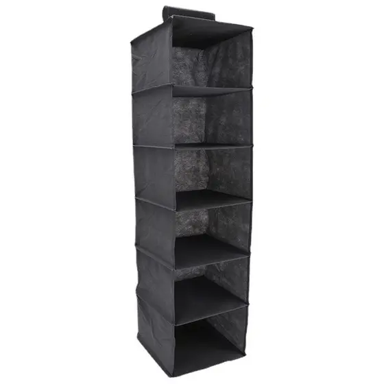ORGANIZADOR GRANDE 120CM COM 6 PRATELEIRAS E DIVISÓRIAS PARA CLOSET
