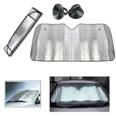 PROTETOR SOLAR PARABRISA CARRO TAPA SOL TERMICA QUEBRA SOL PROTEGE PAINEL PROTECAO METALICA UV DOBRAVEL MANTENHA SEU VEI