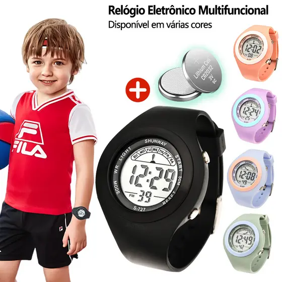 Relógio Digital Lnfantil  Para Crianças Resistência Profissional A Agua Adequado Para Meninos E Meninas Presente