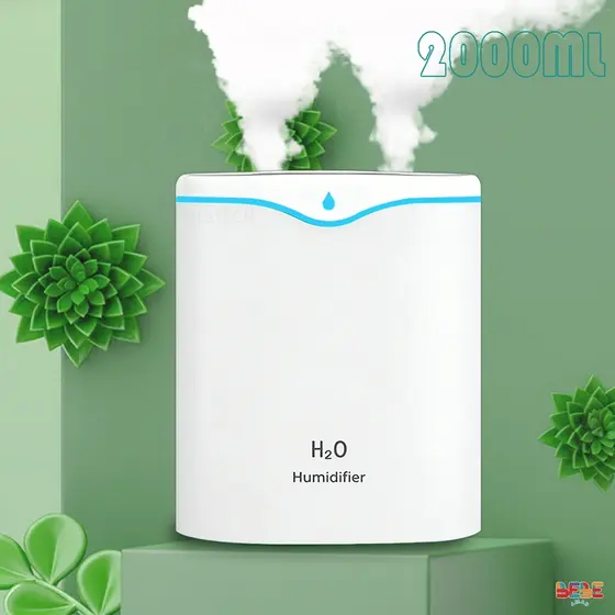 Umidificador De Ar Portátil 2 Litros Grande Ambiente Purificador Humidificador Difusor Elétrico Aromatherapy